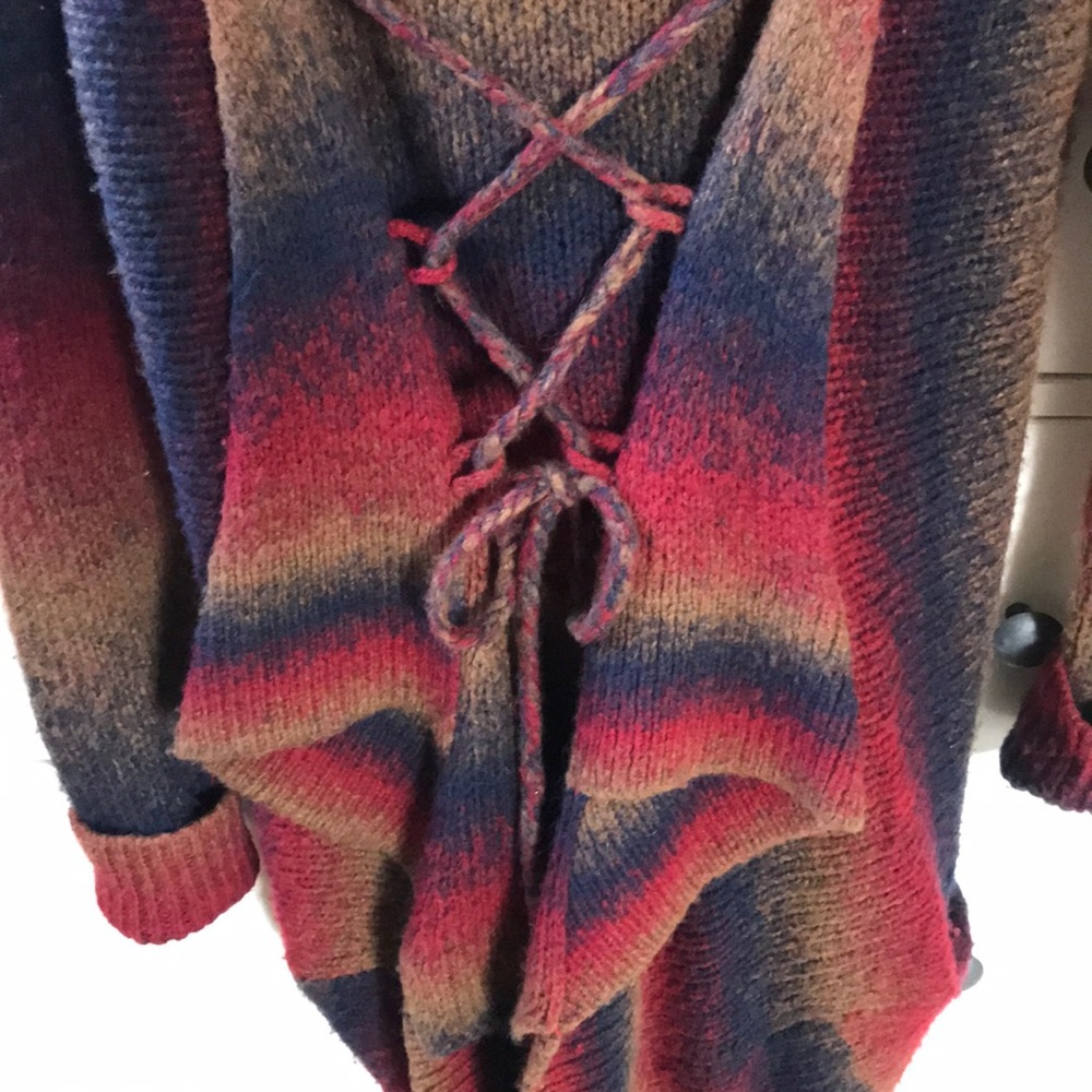 Anthropologie Ombré Sweater Coat
